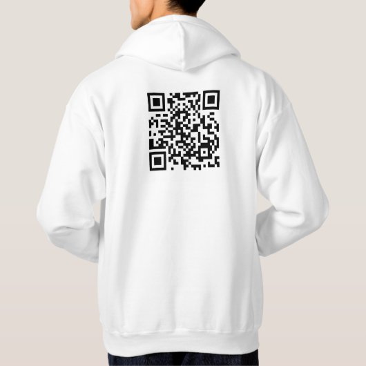 Wil je me trouwen? QR-code Hoodie (Achterkant)