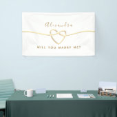 Wil je me trouwen? spandoek (Beurs)
