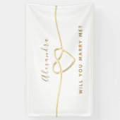 Wil je me trouwen? spandoek (Verticaal)