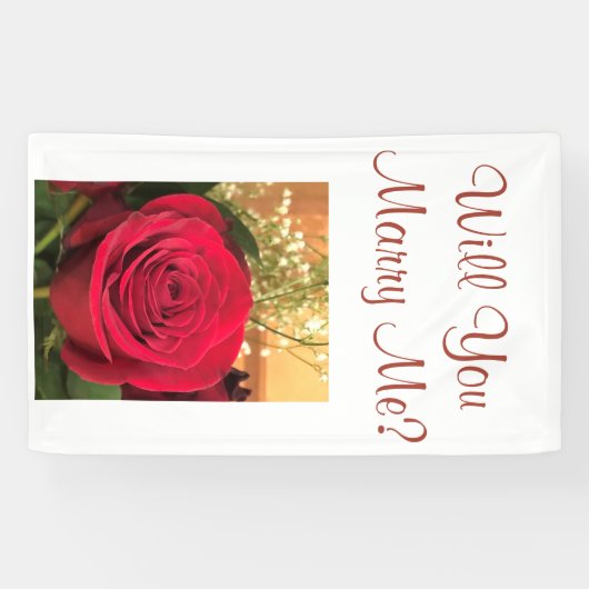 Wil je me trouwen? spandoek (Horizontaal)