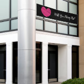 Wil je me trouwen? Spandoek (Buitenkant Gebouw)