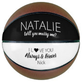 Wil je me trouwen? Sportvoorstellen Basketbal (Voorkant)