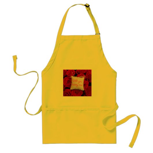 Wil je met me trouwen Apron? Standaard Schort (Voorkant)
