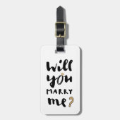 Wil je met me trouwen? bagagelabel (Voorkant verticaal)