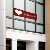 Wil je met me trouwen? Banner (Buitenkant Gebouw)