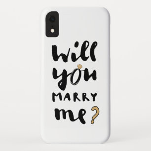 Wil je met me trouwen iPhone XR hoesje