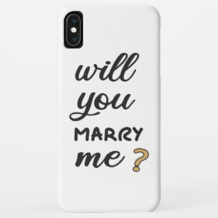 Wil je met me trouwen? iPhone XS max hoesje