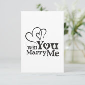 Wil je met me trouwen - Funny Wedding Proposal Bedankkaart (Staand voorkant)