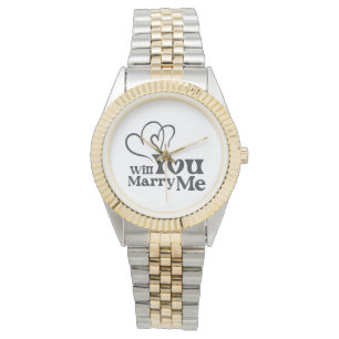 Wil je met me trouwen - Funny Wedding Proposal Horloge