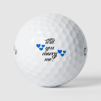 Wil je met me trouwen golfballen van dalDesignNZ
