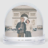 Wil je met me trouwen huwelijksaanzoek foto sneeuwbol (Achterkant)