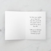Wil je met me trouwen? huwelijksvoorstel kaart (Binnen)