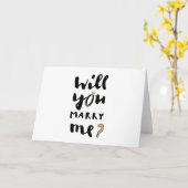 Wil je met me trouwen? kaart (Gele Bloem)