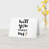 Wil je met me trouwen kaart (Gele Bloem)