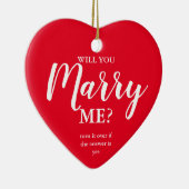 wil je met me trouwen ? keramisch ornament (Rechts)