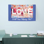 Wil je met me trouwen? Love Photo Name Message Med Spandoek (Beurs)