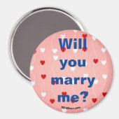 Wil je met me trouwen? Magneet (Voorkant / Achterkant)