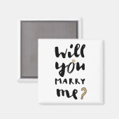 Wil je met me trouwen magneet (Voorkant / Achterkant)