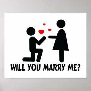 Wil je met me trouwen, Man en vrouw? Poster