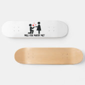 Wil je met me trouwen, Man en vrouw? Skateboard (Horizontaal)