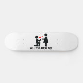 Wil je met me trouwen, Man en vrouw? Skateboard (Horizontaal)