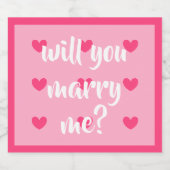 Wil je met me trouwen met bierlabels door dalDesig Bier Etiket (Enkel label)