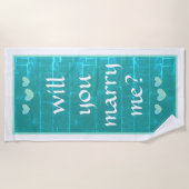 Wil je met me trouwen met een badhanddoek van dalD (Voorkant)