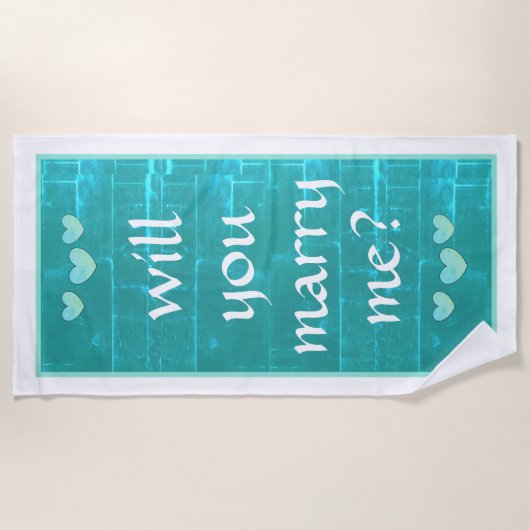 Wil je met me trouwen met een badhanddoek van dalD (Voorkant)