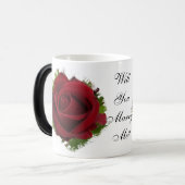 Wil je met me trouwen Morphing Mok Red Rose (Voorkant links)