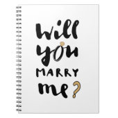 Wil je met me trouwen? notitieboek (Voorkant)