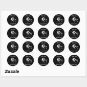 Wil je met me trouwen? ronde sticker (Vel)