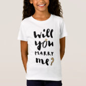 Wil je met me trouwen? t-shirt (Voorkant)