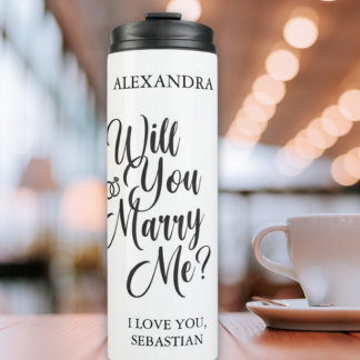 “Wil je met me trouwen?” Thermische Tumbler – Eleg Thermosbeker