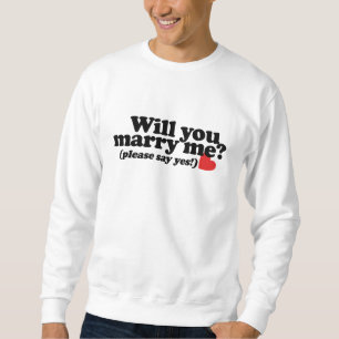 Wil je met me trouwen? trui