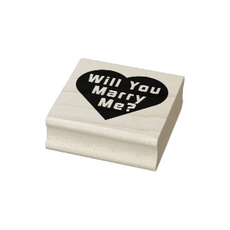 Wil je met me trouwen? voorstel 	rubberstempel