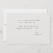 Wil je mijn bloemenmeisje zijn Icy Blue Glitter Kaart (Achterkant)