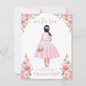 Wil je mijn bloemenmeisje zijn kaart (Voorkant)