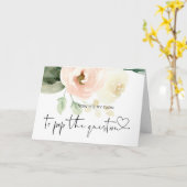 Wil je mijn bruidsmeisje Pop de vraag bruid Kaart (Gele Bloem)