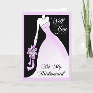 Wil je mijn bruidsmeisje uitnodigen Kaart zijn?