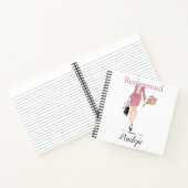 Wil je mijn bruidsmeisje voorstel Mode Chic Notitieboek (Binnen)