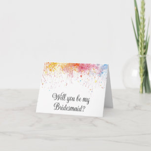 Wil je mijn bruidsmeisje voorstelkaart zijn? kaart