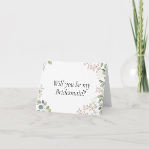 Wil je mijn bruidsmeisje voorstelkaart zijn? kaart