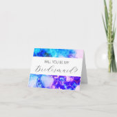 Wil je mijn bruidsmeisje voorstelkaart zijn? kaart (Voorkant)