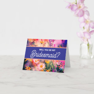 Wil je mijn bruidsmeisje voorstelkaart zijn? kaart