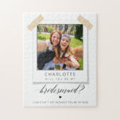 Wil je mijn bruidsmeisje zijn? Aangepaste foto Legpuzzel (Verticaal)