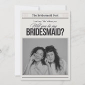 wil je mijn bruidsmeisje zijn bruidsmeisje voorste kaart (Voorkant)