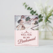 Wil je mijn bruidsmeisje zijn? Drie liegen bruidsm (Staand voorkant)