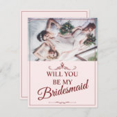 Wil je mijn bruidsmeisje zijn? Drie liegen bruidsm (Voorkant / Achterkant)