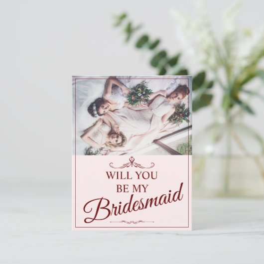 Wil je mijn bruidsmeisje zijn? Drie liegen bruidsm (Staand voorkant)