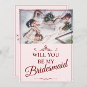 Wil je mijn bruidsmeisje zijn? Drie liegen bruidsm (Voorkant / Achterkant)